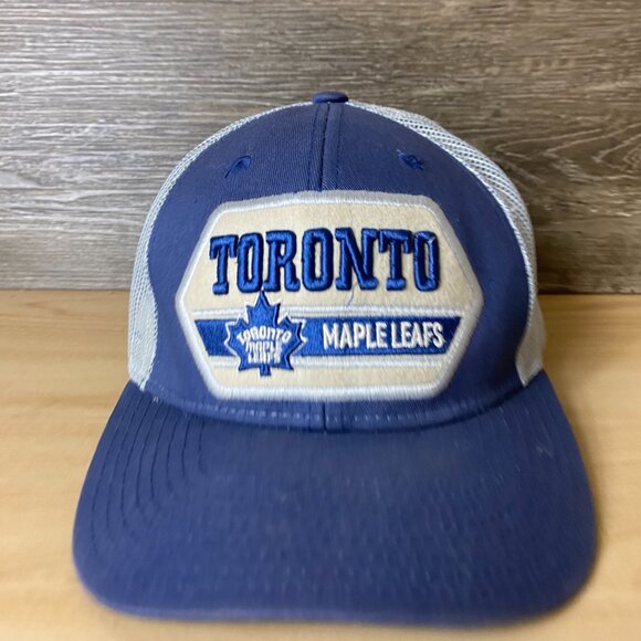 Toronto Maple Leafs Hat Cap Snapback Blue CCM Pro OK'd NHL Hockey - Picture 2 of 10